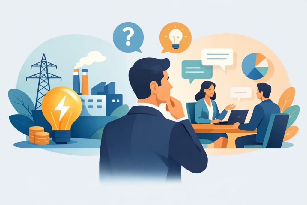 Fornitore luce o consulente: cosa conviene